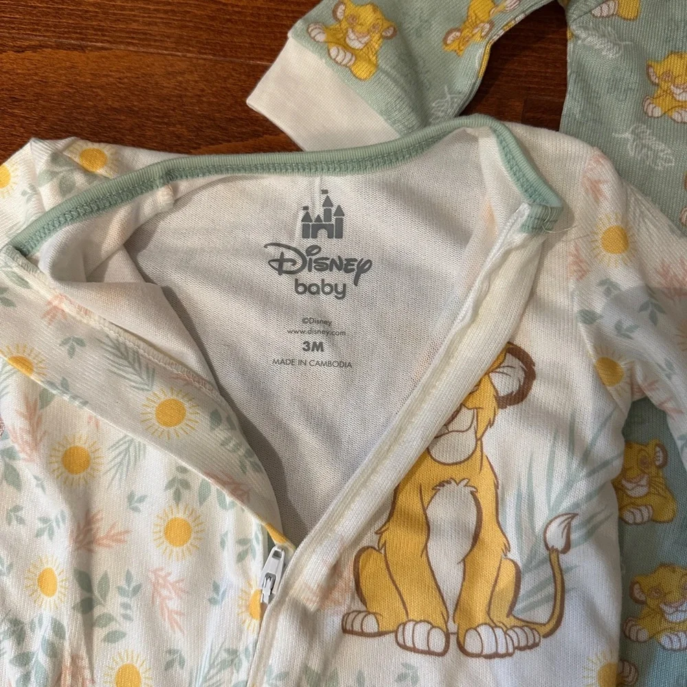 Disney Baby Lion King One-Piece Footed Pajama Bundle - Picture 4 of 5